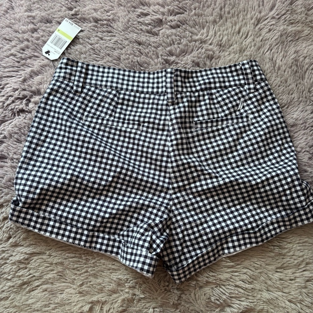⭐️⭐️⭐️NWT Nautica blue and white checkered shorts size 4 - Picture 8 of 9